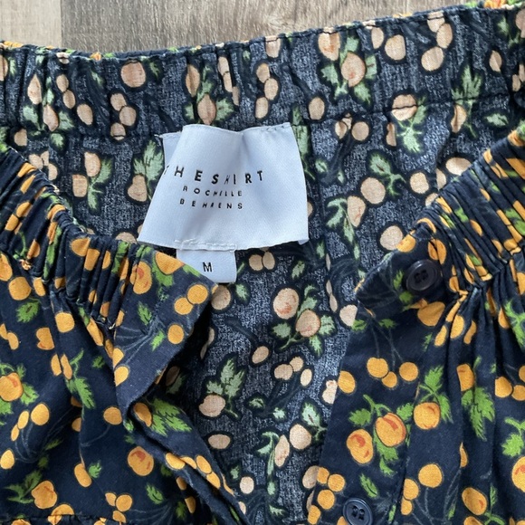 the shirt rochelle behrens navy dress with oranges Size Medium - Picture 2 of 5